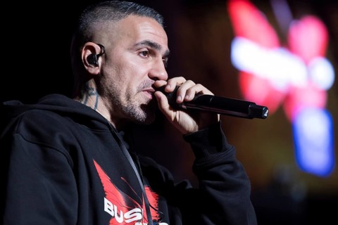 Bushido (real name: Anis Mohamed Youssef Ferchichi) live on Alles wird gut - Tour 2026 at the Uber