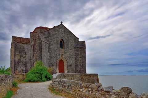 The church of Sainte Radégonde in the commune of Talmont-sur-Gironde, in the Charente-Maritime