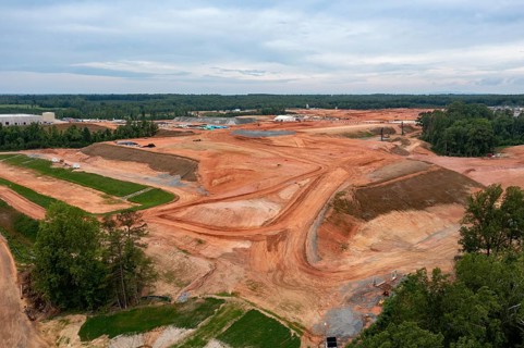 Louisa, Virginia - Amazon Web Services is building the Northeast Creek Technology Campus, a