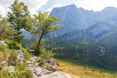 Altausseer See with Trisselwand, Altaussee, Styria, Austria