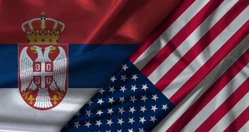 Bilateral relations between Serbia and United States. Flag of Serbia and United States