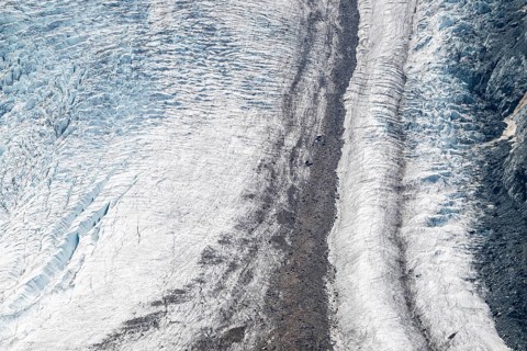 Glacier, blue ice, detailed view, Switzerland