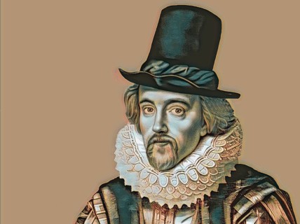 Portrait of Sir Francis Bacon, Baron Baco of Verulam, 1561 - 1626, English lawyer, statesman,