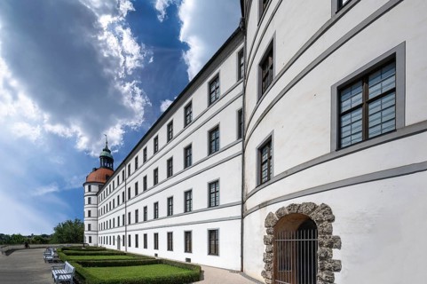 Park am Stadtschloss, Residenzstraße 2, Neuburg an der Donau, Upper Bavaria, Germany