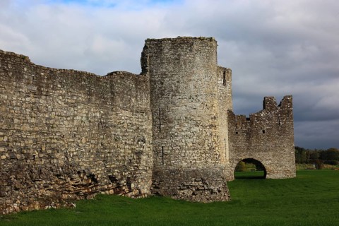 Dunmoe Castle in Navan, An Uaimh, a town in County Meath in Ireland