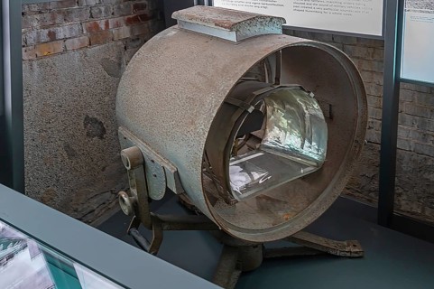 Former flickering lights used for the dome of light during the National Party Rallies of the NSDAP