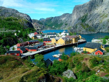 Geography, travel, Norway, Nusfjord, town, port, Lofoten, UNESCO World Heritage Site