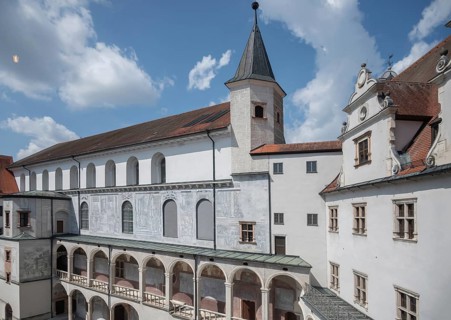 Stadtschloss former residential palace built in Renaissance style, Neuburg an der Donau, Upper