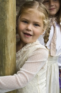 Young Girl at Civil War Reenactment, Kansas