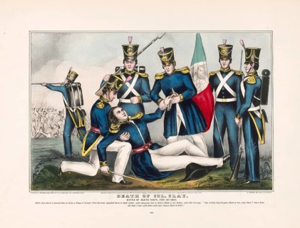 The scene is reminiscent of the death of Lieutenant Colonel Henry Clay Jr. (son of US Senator Henry