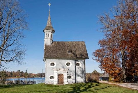 Seekapelle Heilig Kreuz, Fraueninsel, Chiemsee, Upper Bavaria, Bavaria, Germany