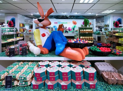 Easterly decorated department, department store, Munich, Bavaria, Germany