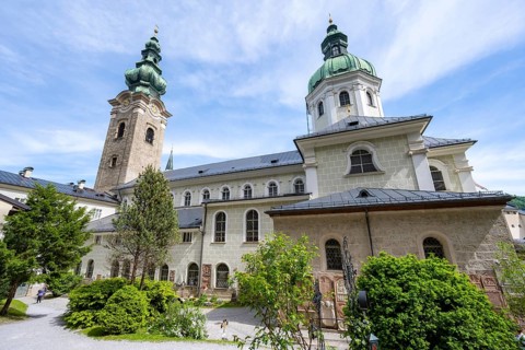 St. Peter Cemetery with St. Peter Collegiate Church, Old Town, Salzburg, Austria