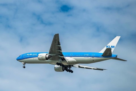 Aircraft KLM Asia Boeing 777-200, PH-BQK, Bangkok, Thailand
