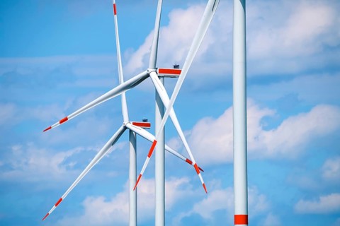 Wind turbines at the Kesdorf wind farm in Schleswig-Holstein, Germany +++ editorial use only