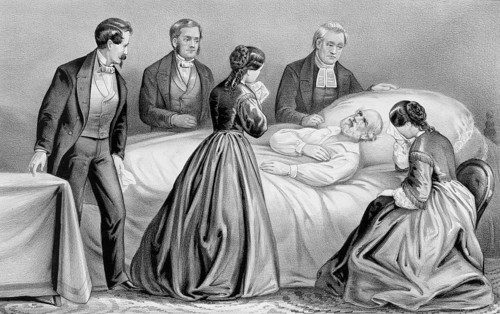 Illustration: ‘The Death of General Robert E. Lee', depicting the death of the Confederate general