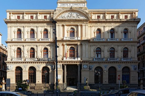 Palazzo della Borsa, neoclassical palace, now the seat of the Chamber of Commerce, Piazza Giovanni