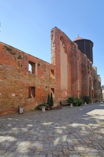 Ruin of the Mönchskirche and Wasserturm, church ruin, Bautzen, Saxony, Germany