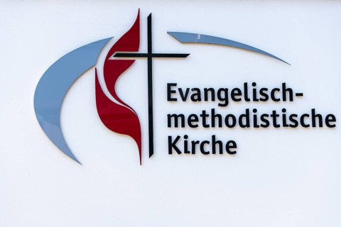 Evangelical Methodist Redeemer Church Marbach am Neckar, emblem, Evangelical Methodist Church,