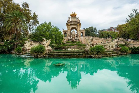 The main fountain in Parc de la Ciutadella (Citadel Park), Barcelona, Spain