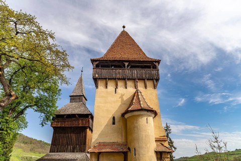 The fortified church of Biertan, UNESCO World Heritage Site in Biertan or Birthälm, Transylvania,