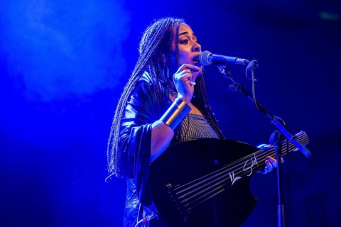 Sulafa Elyasm, singer, oud player, Sudan, live, 30.04.2026, Huxleys Neue Welt, Berlin, Germany,