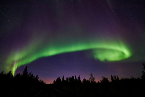 Northern Lights (Aurora borealis), Norrbotten, Lapland, Sweden, September 2015, Swedish Lapland,