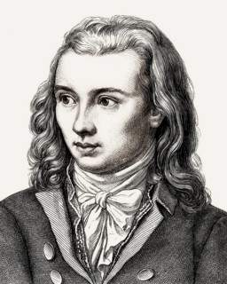 Portrait of Georg Philipp Friedrich Freiherr von Hardenberg, pseudonym and pen name Novalis, 1772 -