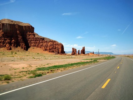 Unique erosion landscape with red rock needles, sandstone formation, baby rocks, drought, barren
