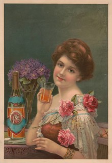 Advertising poster, beverage advertisement, advertising poster for Red Rock Ginger Ale from 1910. A