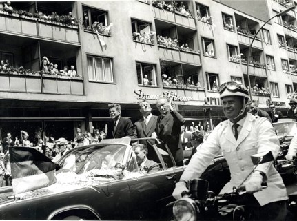 President John F. Kennedy, USA, West Berlin, visit, June 26, 1963, Cold War, Berlin Wall, Mayor