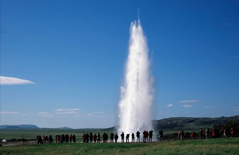 Basalt structure, Iceland, Strokkur, geyser, spring spring, Iceland