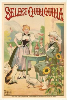 Advertising poster, beverage advertisement, poster promoting Select Quinquina, an alcoholic
