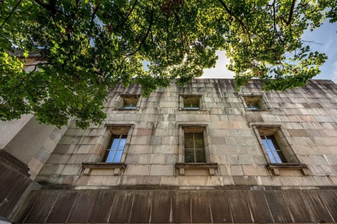 Detail, original façade of the unfinished Congress Hall, today Museum of the Documentation Center,