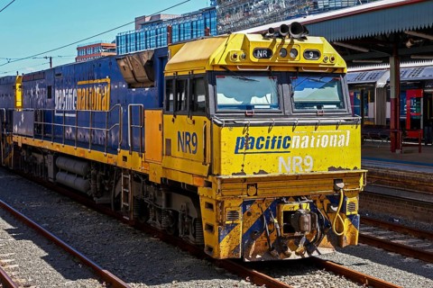 Pacific National NR9 is an NR-Class locomotive belonging to the Australian rail freight operator