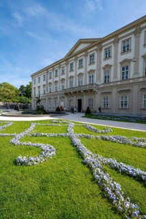 Mirabelle Garden with Pegasus Fountain and Mirabell Palace, Salzburg, Austria