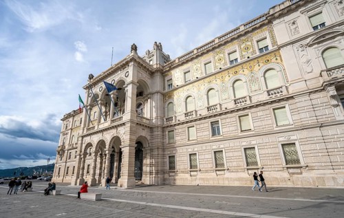 Magnificent Palazzo della Luogotenenza Austriaca or Palazzo Governo on Piazza Unità d'Italia