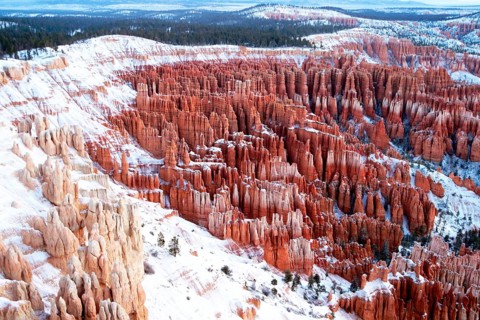 Geography, Bryce Canyon NP, Utah, USA, national park, erosion, sandstone, snow, winter, Bryce