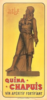 Advertising poster, beverage advertisement, advertising poster for Quina Chapuis, an invigorating