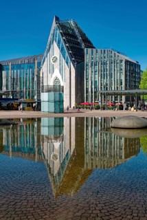 Paulinum, auditorium and university church of St. Pauli, on Augustusplatz, Leipzig University,
