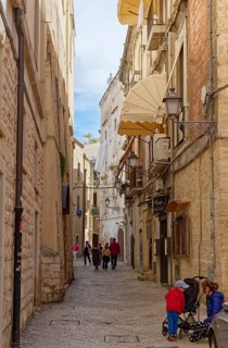 Bari Veccia, old town of the southern Italian city of Bari. Bari, Apulia, Italy