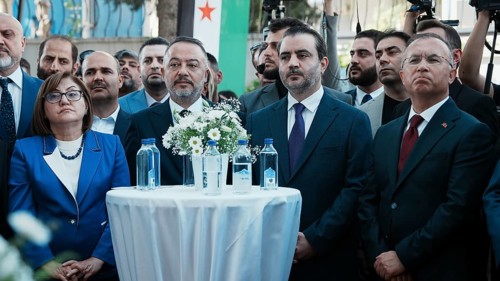 GAZIANTEP, TURKEY - JUNE 11, 2026: Syrian Foreign Minister Assad al-Shaibani and Turkish Deputy