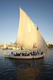 Egypt, landscape, Nile, boat, boats, sailing ship, Felucca, Feluccas, Nile, Cairo, Egypt