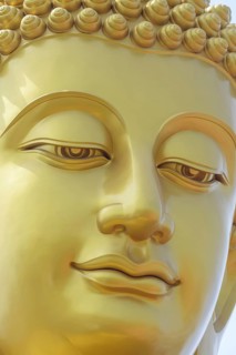 The 69-metre Buddha statue (Big Buddha Bangkok), in the lotus position, visible from afar across