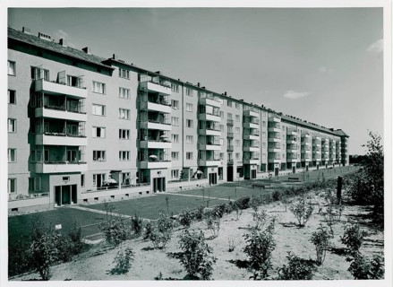 Berlin, Zehlendorf, Sundgauer Str., residential buildings, post-war period, architect, Max Rudolph,