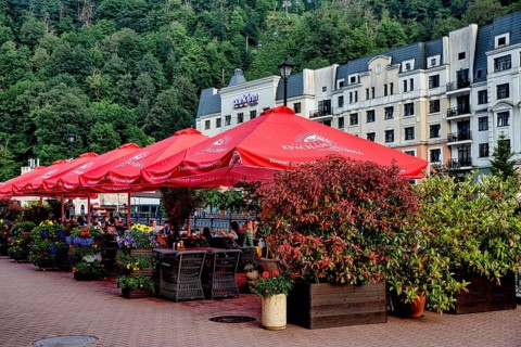 Cafe. Rosa Khutor. Sochi. Russia