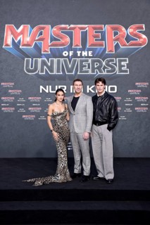 Camila Mendes, director Travis Knight and Nicholas Galitzine - German premiere of MASTERS OF THE