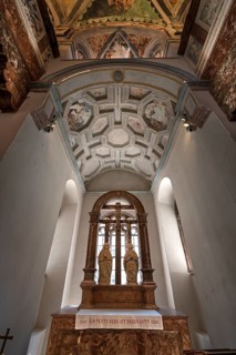 Altar room of the castle chapel from 1543, Stadtschloss Neuburg an der Donau, Upper Bavaria,