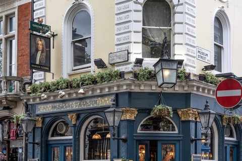 London, United Kingdom. April 17th 2026. The Museum Tavern is a Grade II listed public house at 49
