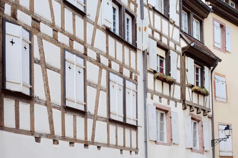 Houses in the tanners' quarter, Quartier des Tanneurs, Colmar, Haut-Rhin, Alsace, Grand Est, France